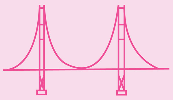 the pink bridge